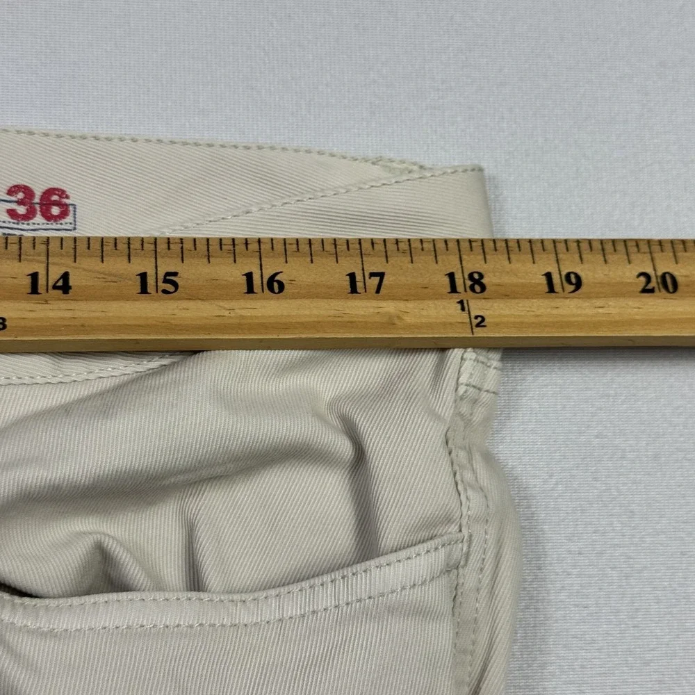 Faherty Pants Straight‎ Leg Cotton Lycra Outdoor Hiking Beige Men's Size 36x28